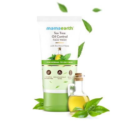 Tea Tree Face Wash For Oily Sensitive Skin 100ml Pack Of 1 | Acne Control Cleanser For Men Women | Oil-Free Daily Use Purifying Gel