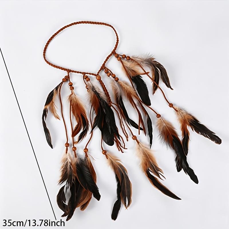Bohemian Feather Headband Indian Tribal Tassel Hair Band Festival Hair Accessories