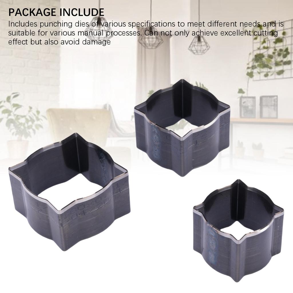 Die Punch Cutter Set High Carbon Steel Leather Crafts Cutting Hollow Punching Tool
