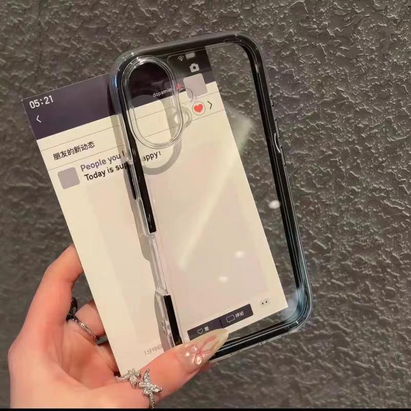 Custodia per cellulare 3 in 1 colorata stile ins adatta per Apple 16/15 iphone13/XR/MAX Huawei, a copertura totale