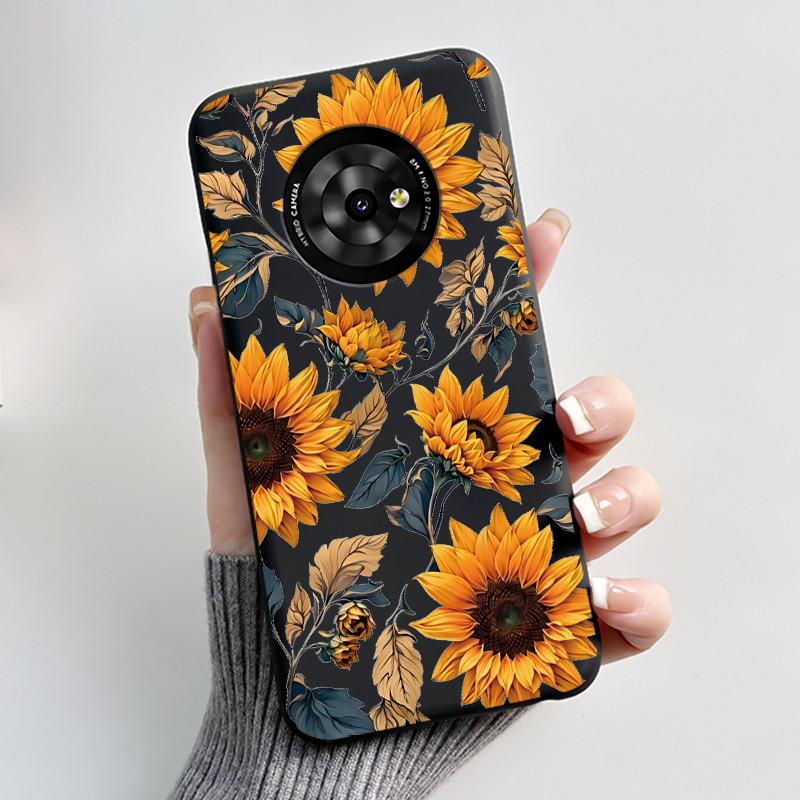 Casing For TCL Suixuetang M1 / OneTouch T615N Phone Case Luxury Dragon Cute Cool Boys Girls Soft Silicone Back Cover Black Shell