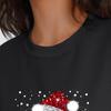 Long Sleeve Crew Neck Printed Christmas Sweater Women