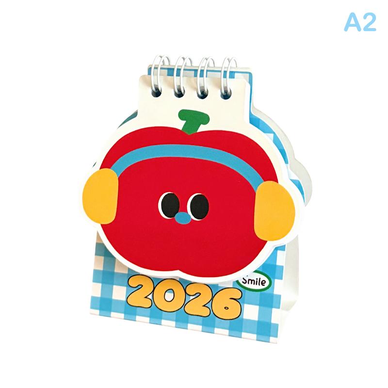 2026 Horse Year Mini Desk Calendar Cartoon Portable Coil Monthly Calendar Planner Office And Home Decor New Year'S Present