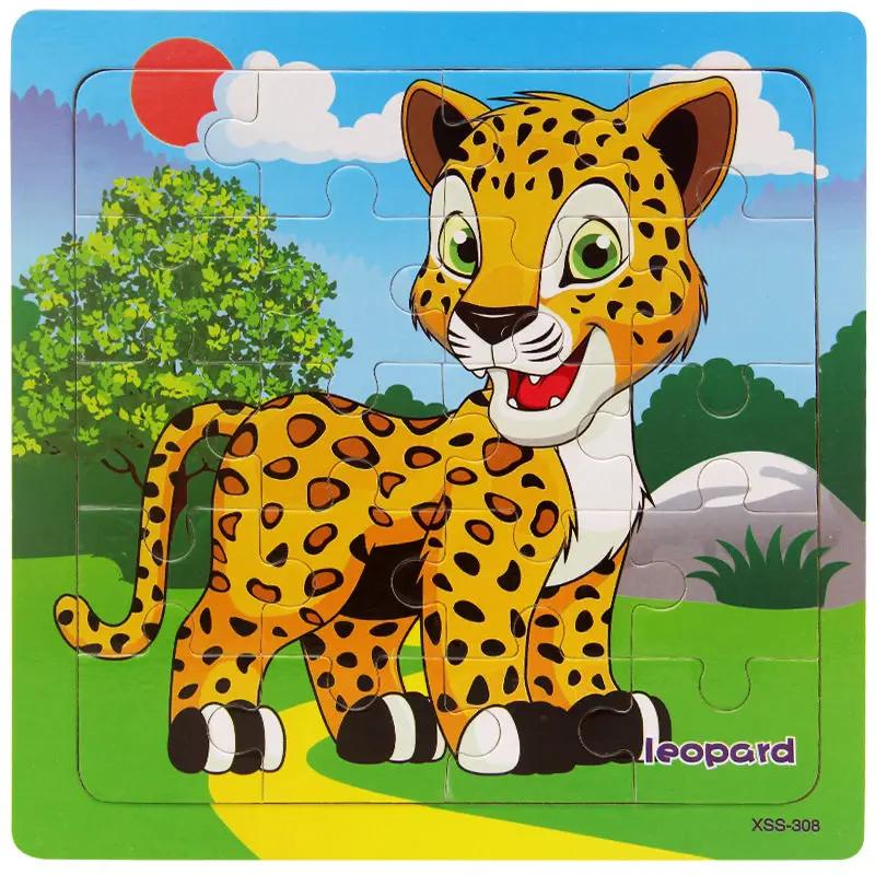 Toys Educational Cute Cartoon Baby Puzzle Wooden Small Piece Train Toy Wooden Jigsaw Puzzle For juguetes educativo Kids Children