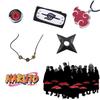 Naruto-inspiriertes Ring- und Halskettenset aus ABS-Kunststoff, Geschenk für Anime-Fans, Charaktere)