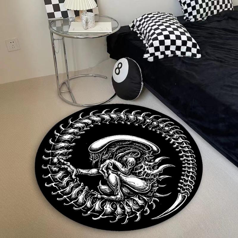 Round Rug Machine Washable Large Area Rugs Study Rug Bedroom Bedside Floor Mat Soft Mat Home Decoration
