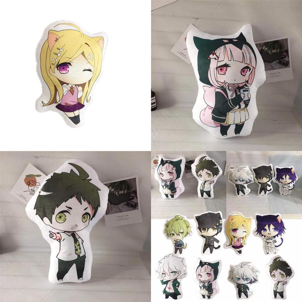 Adorable Danganronpa Plush Toy Soft Stuffed Pillow Featuring Nanami Chiaki And Nagito Komaeda