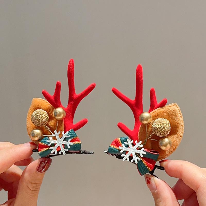 3D Christmas Hat Hairpin: Festive Bangs & Hair Clip