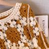 DIMANAF 2025 New Women Bat Vest T-Shirt Basic Fashion Tops Lace Tees Casual Loose Knitted Tees