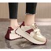 Sneakers Chunky in Pelle da Donna 2026 Moda Mix Colore Piattaforma Scarpe Sportive Donna Casual Suola Spessa Scarpe da Corsa Zapatos Mujer