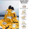 1pc Puppy Playful Blanket, Lightweight Flannel Throw Blanket for Sofa, Bed, Travel, Camping, Living Room, Office, Couch, Chair, and Bed