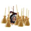 10 Stück Miniatur Puppenhaus Mini Besen Halloween Ornament Hexe DIY Kostüm Hängende Dekorationen Für Küche Garten Requisiten