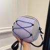 Umhängetasche Damen kontrastfarben kleine Tasche Ins Trendmarke Herren Cross-Seil-Knoten Muschel-Tasche Pendler vielseitig leichte Umhängetasche