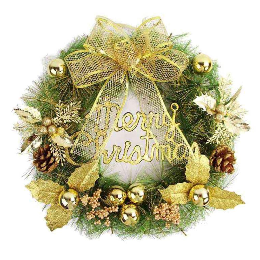 Christmas Wreaths for Front Door Winter Colorful Plating Balls Wreath with Merry Christmas Signs for Home Decor Party Holiday