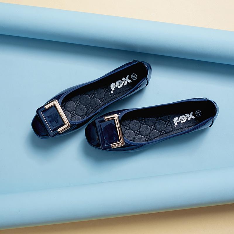 Fashion Metalic Buckle Shoes Ladies Roll-Up Moccasins Comfy Flats Shoes Women Foldable Loafers Antiskid Slip On Silver Ballet Girl Shoes