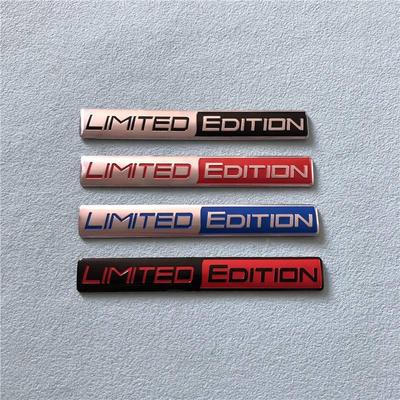 Limited Edition Metal Car Logo Sticker - Rear Aluminum Nameplate
