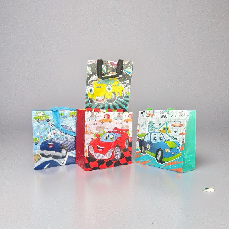 StoBag Cartoon Car Bags for Sweets Kids Birthday Gift Candy Treat Bag Cute Vehicle Party Favors Reusable Gift Packaging Boys