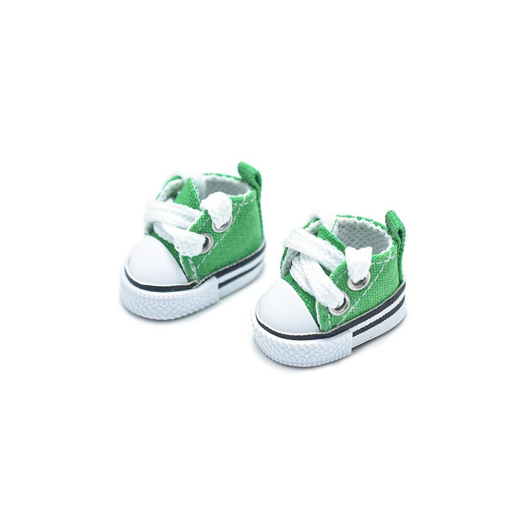 3.5cm Size BJD Doll Shoes Canvas Material Casual Shoes Fashion High Top Sneakers  For 1/6 Dolls