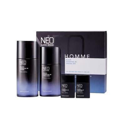 Neo Classic Homme Set Essenziale Nero (Tonico 130ml + Emulsione 110ml + Tonico 30ml + Emulsione 30ml)