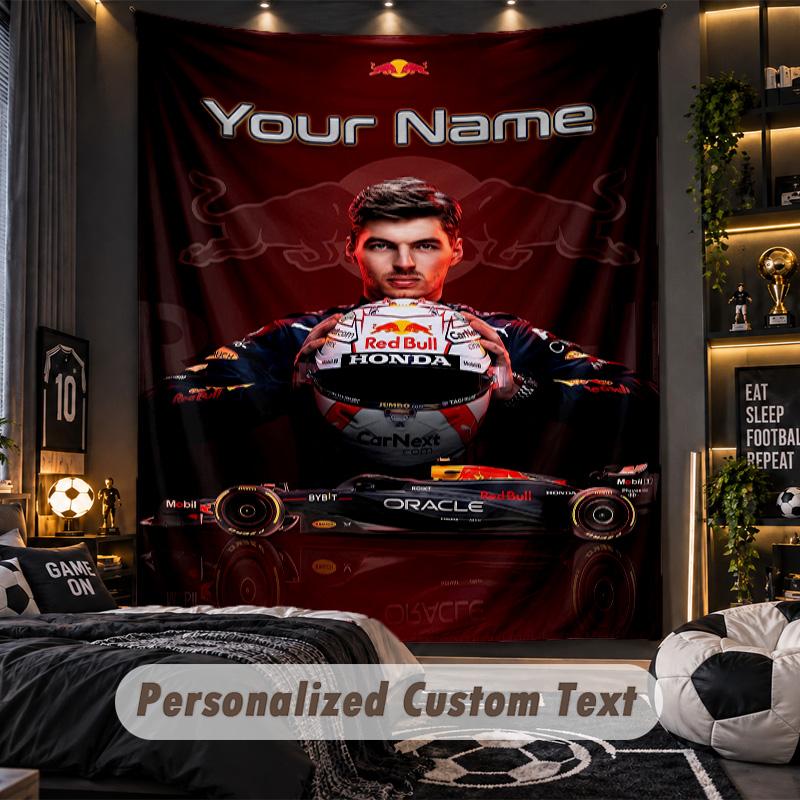TapestryMax Verstappen Custom Name Text Personalized Wall Hanging Tapestry Home Wall Decor