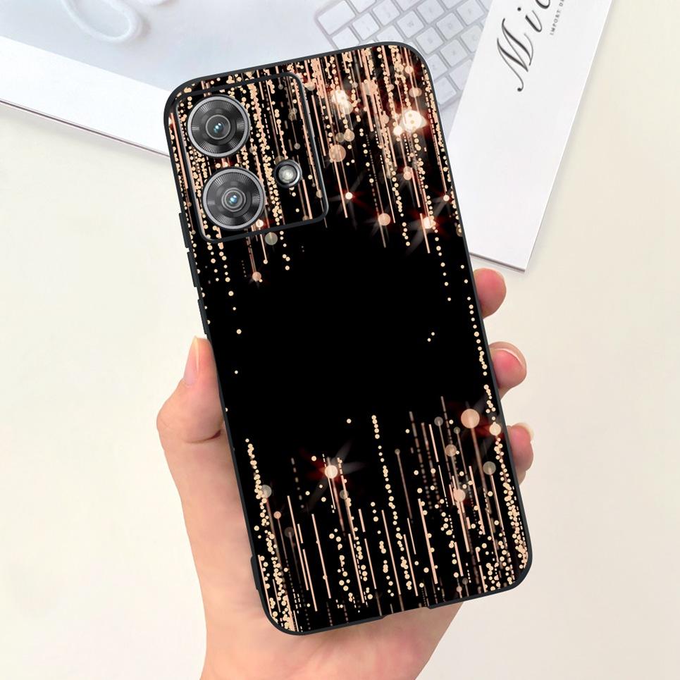 For Motorola Moto Edge 40 Neo / Edge40 / Edge 30 Lite / Edge 20 Lite 20 Pro Phone Case Soft Silicone Black Back Cover Cartoon