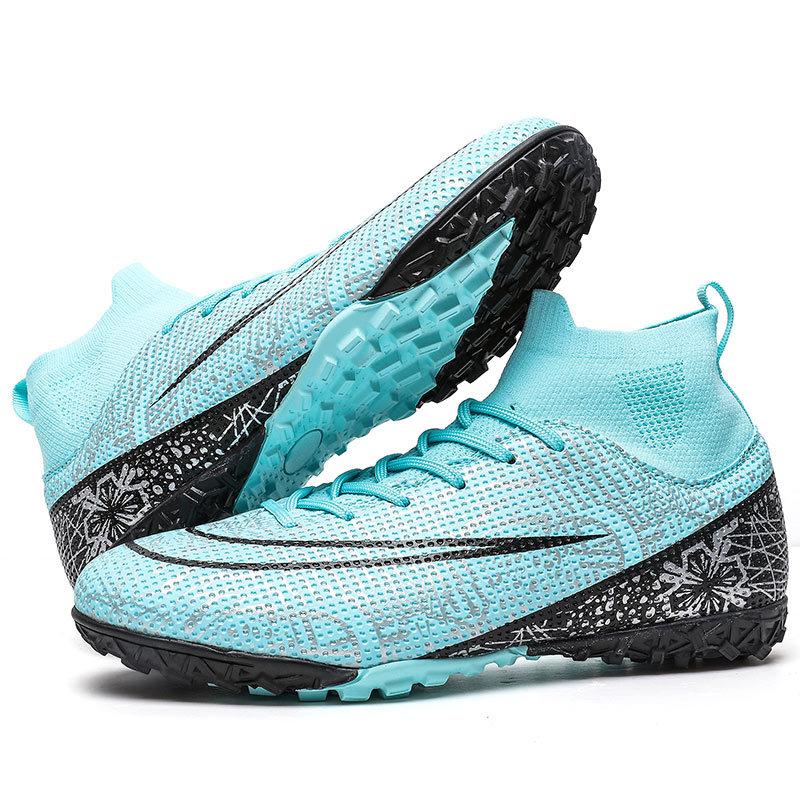 New Low-top Men's and Women's AG Long Nails Competition Football Shoes TF Broken Nails Children's Outdoor Sports Grass Football Shoes