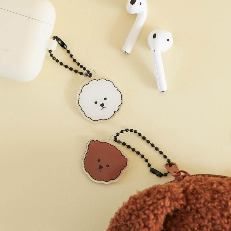 Animal Acrylic Keychain (01-02) 01 Bichon