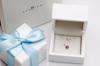 Beautiful White Gold Pendant with Diamond and Rubies