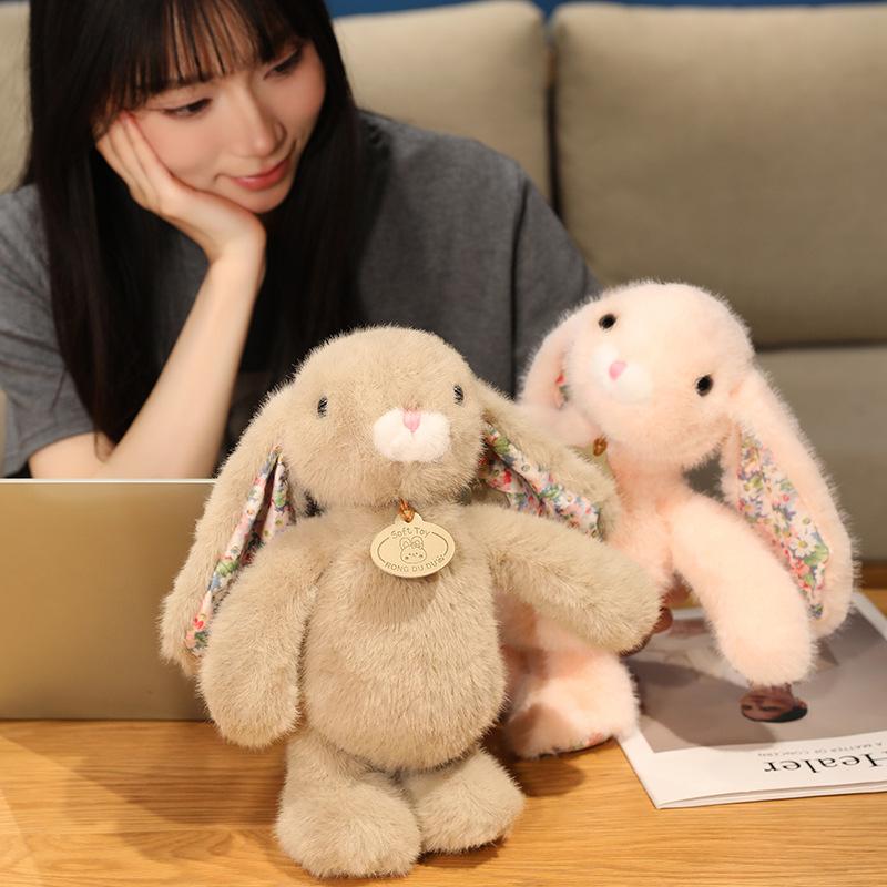 Cute Rabbit Plush Toy Stuffed Animal Doll Soft Sleeping Pillow Girl Birthday Gift Cuddly Companion