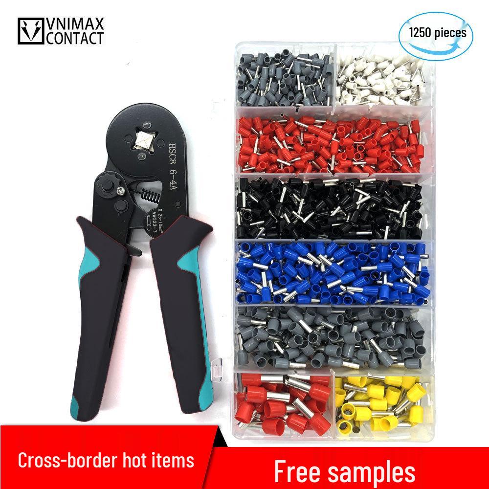 HCS8 6-4A Multi-Spec Tube Terminal Crimping Pliers Set