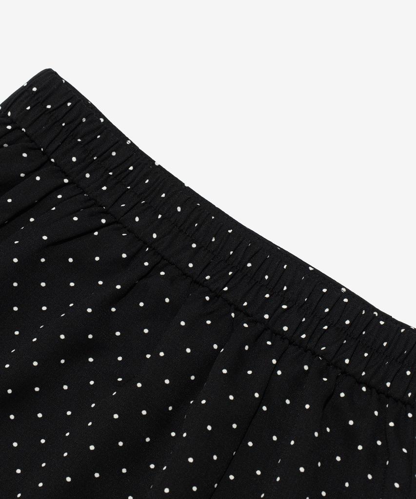 Cargo Bros For Woman Dot Satin Midi Skirt (Black)