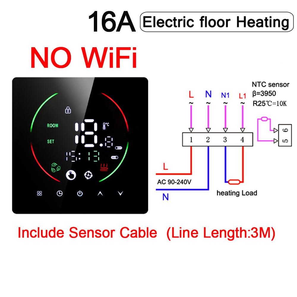 Tuya WiFi Smart Thermostat Electric Floor Heating TRV Water Gas Boiler Temperature Voice Remote Controller for Google Home Alexa