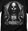 Unholy Nun T-Shirt: Gothic Satan Baphomet Halloween Shirt
