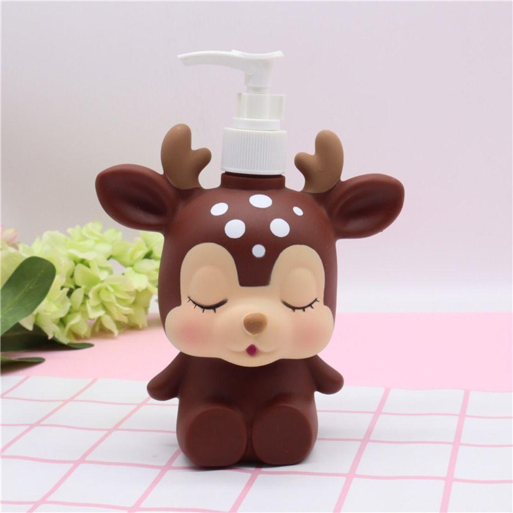 Cute Cartoon Empty Pump Bottle Sub-Bottling Lotion Containers Portable Soap Dispenser  Travel