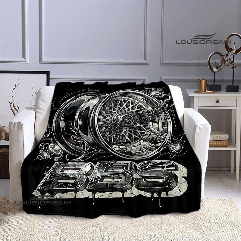 BBS LOGO printed blanket Picnic blanket Warm Flannel blankets Outdoor Blanket Home bed linings blankets for beds Birthday Gift