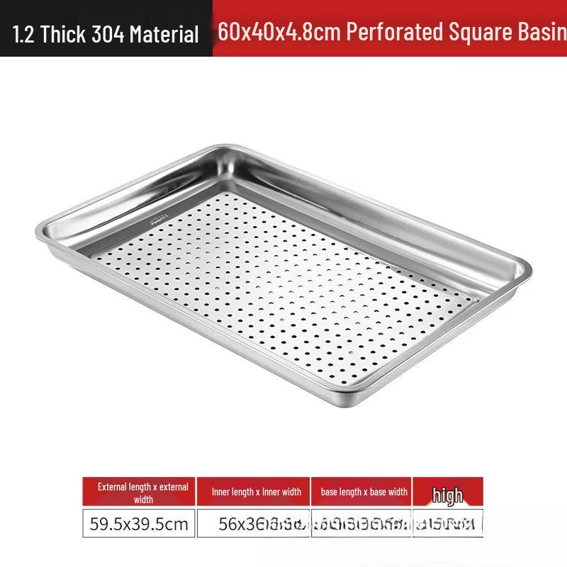 Yipan 304 Stainless Steel Rectangular Tray