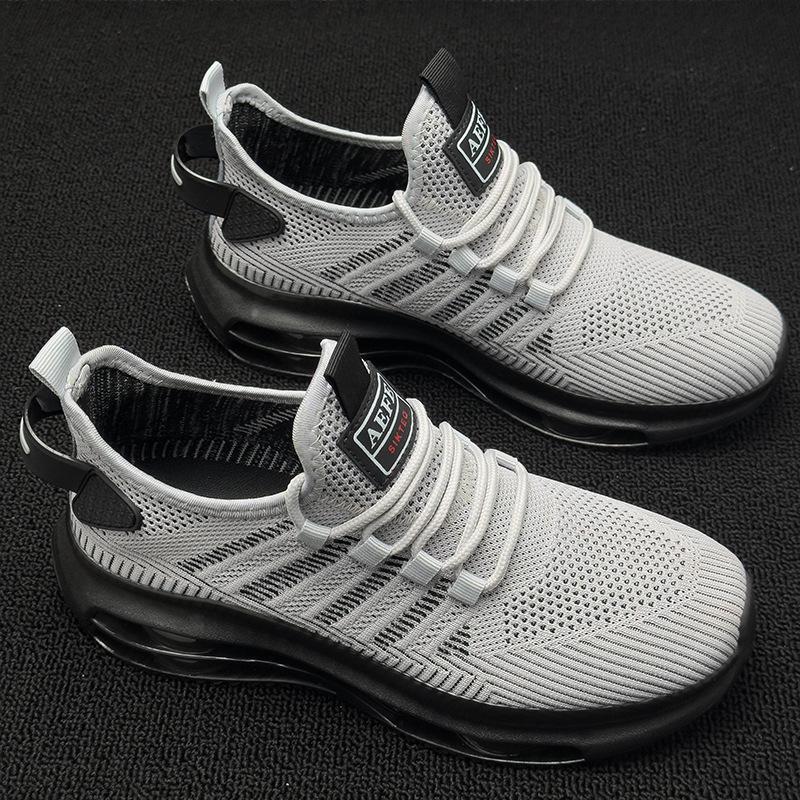 Marathon tide outdoor casual running shoes sports shoes platform ultra-light fly-woven shoes
