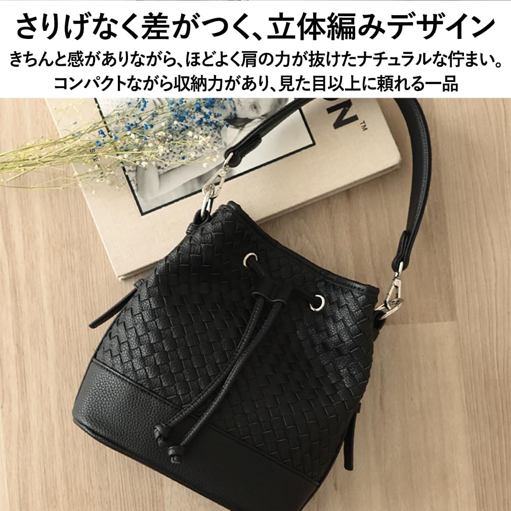 Vita Felice Mesh Drawstring Bag for Women [VITAFELICE] 2-way Sib-20095p (Silver)