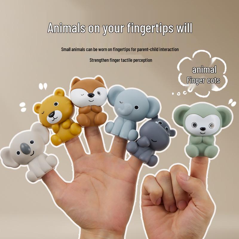 Stackable Floating Boat Bath Toys for Infants & Toddlers – Water Play Animal Finger Puppets