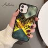 Funny Caution Tape Danger Phone Case for iPhone 11 12 13 14 Pro Max Mini XR XS SE 2020 6S 7 8 Plus Samsung Galaxy S21 S22 Cover