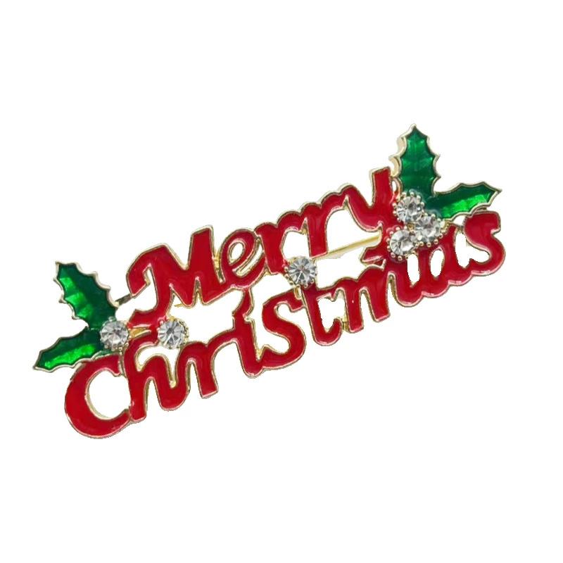 

Рождественская гирлянда из сосновых иголок, эмалированная брошь из сплава для женщин, новогодняя, рождественская, для вечеринки, одежда, металлическая булавка для рукоделия, женский рождественский подарок