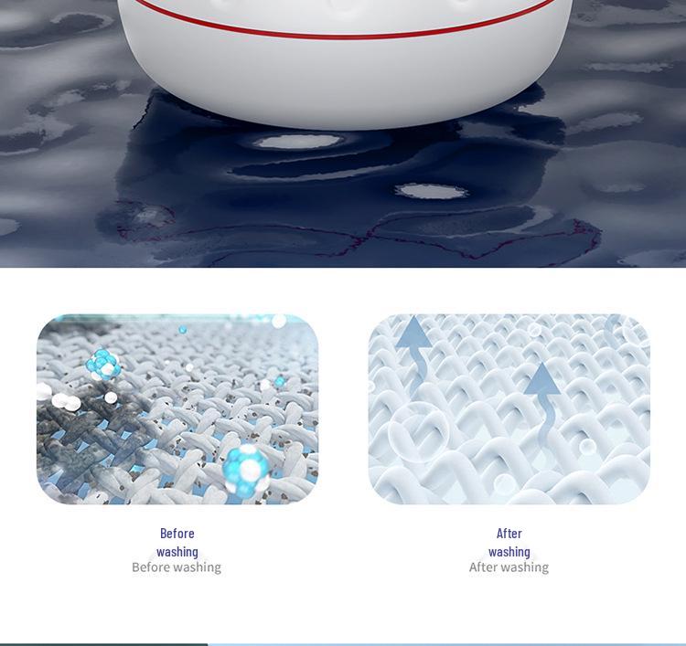 Compact Portable Electric Washing Machine for Travel & Dorms