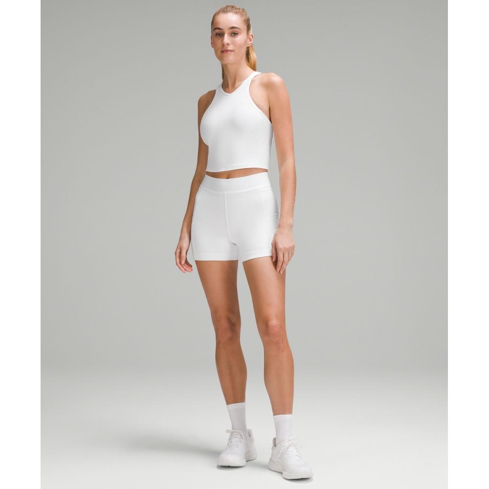 Lululemon Luxtreme High Rise Tennis Short 3.5  White