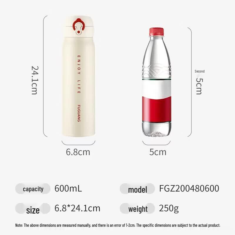 Изолированный термос FUGUANG из нержавеющей стали 316L с крышкой-поильником