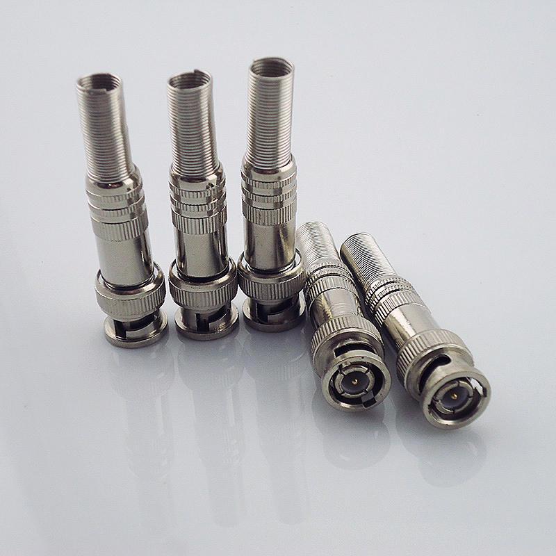 20x Solder Less Twist Spring BNC Connector Jack for Coaxial RG59 CCTV Camera LW