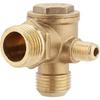 Brass Check Valve,Male Thread 90 Degree Brass Air Compressor Check Valve Spare Parts 20 * 19 * 10mm