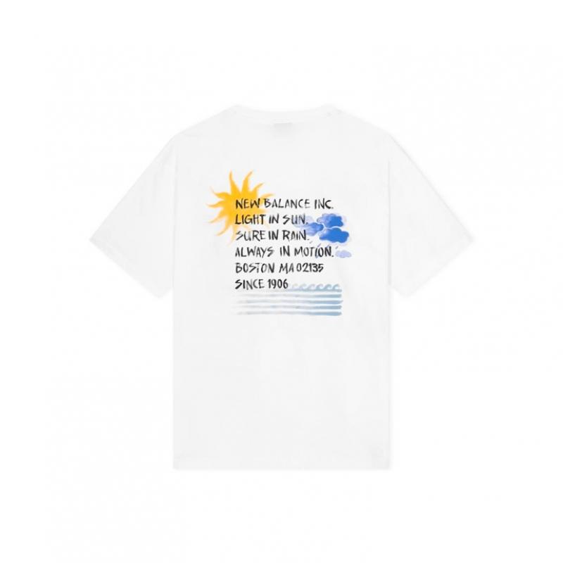 New Balance Men Sunny Rainy WaTer LeTTering T shirT Nbneg31653