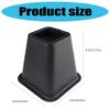 Pack of 4 Multipurpose 6Inch Bed Risers Furniture Lift Support Convenient Accessory for Sofa Table Chair Desk Use