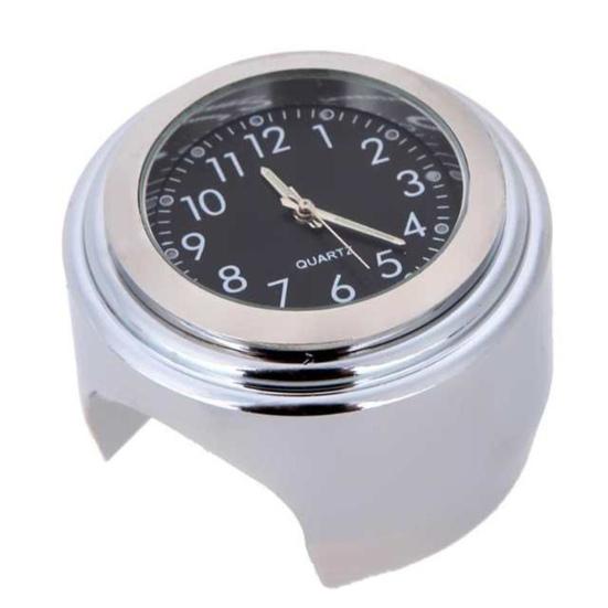 

Удобные часы на руле, универсальные светящиеся из алюминиевого сплава серебряный/чёрный
