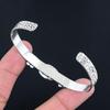 Halloween Deal 925 Silver Oval Maligano Jasper Stone Mother Boho Bangle Bracelet